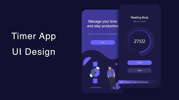 Timer App UI Design |  Website UI Design Tutorial 2022 | Learn UI UX Designing In Adobe XD
