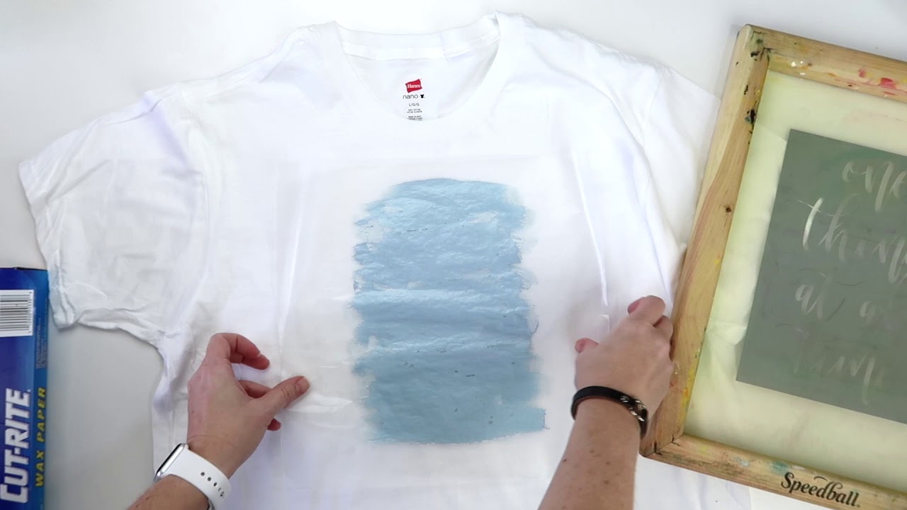 Screen Printing with Vinyl: How to Create a Brushed Background Effect