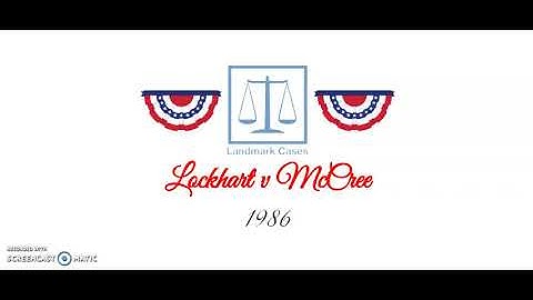 Lockhart v McCree (1986)