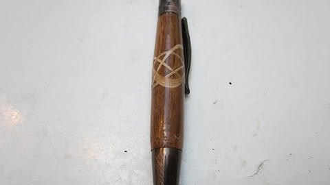 Woodturning a Double Triple Celtic Knot Pen from Sapele & Oak Veneer #YTCCC2021 May Challenge