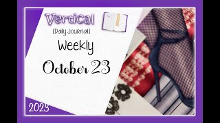 Twin Loop Vertical Big ll October 23  2023 ll Daily Journal ll plan with me #pwm