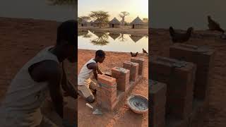 “Kid Builds a Real Brick Stove From Scratch! 🔥🧱”#DIY #BrickStove #HardworkingKid #SurvivalBuild