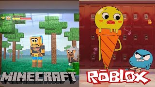 Gumball Popüler Oyunlara Yapılan 10 Gönderme(GTA,Minecraft,Roblox...)