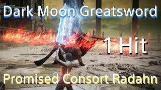 Dark Moon Greatsword vs Promised Consort Radahn (Clean, 1 Hit) ELDEN RING DLC