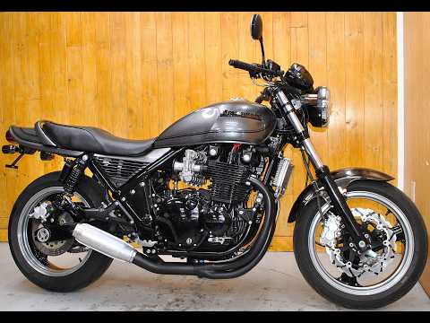 Customized Kawasaki Zephyr1100 external muffler sound and details