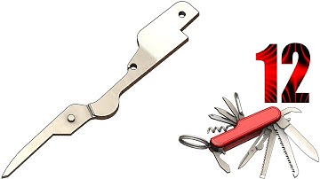 12 SolidWorks |Pocket MultiTool|: scissors handle1