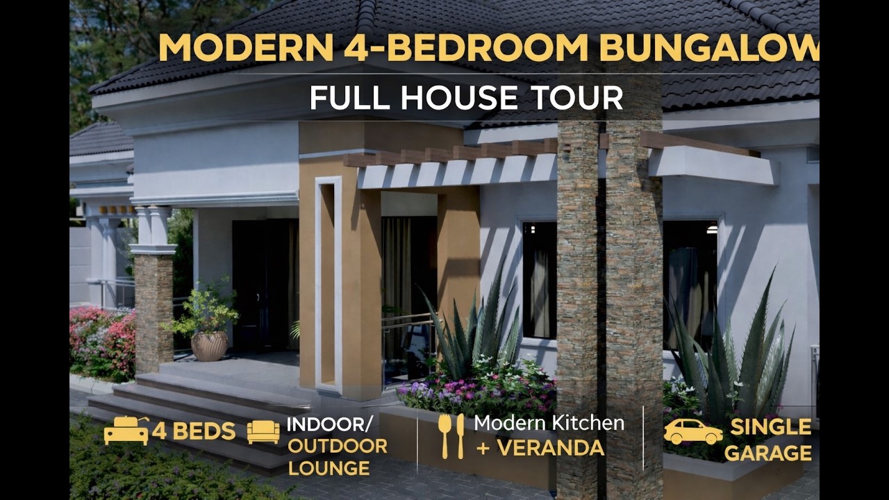 Modern 4 Bedroom Bungalow | Full House Tour