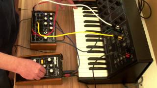 Moog CP251 & Korg MS10 Sample & Hold Demonstration