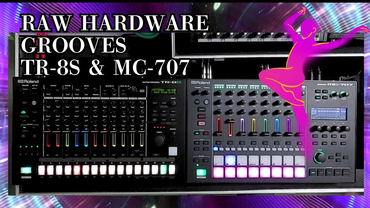 TR-8S & MC-707 TECHNO JAM | RAW HARDWARE GROOVES - YouTube