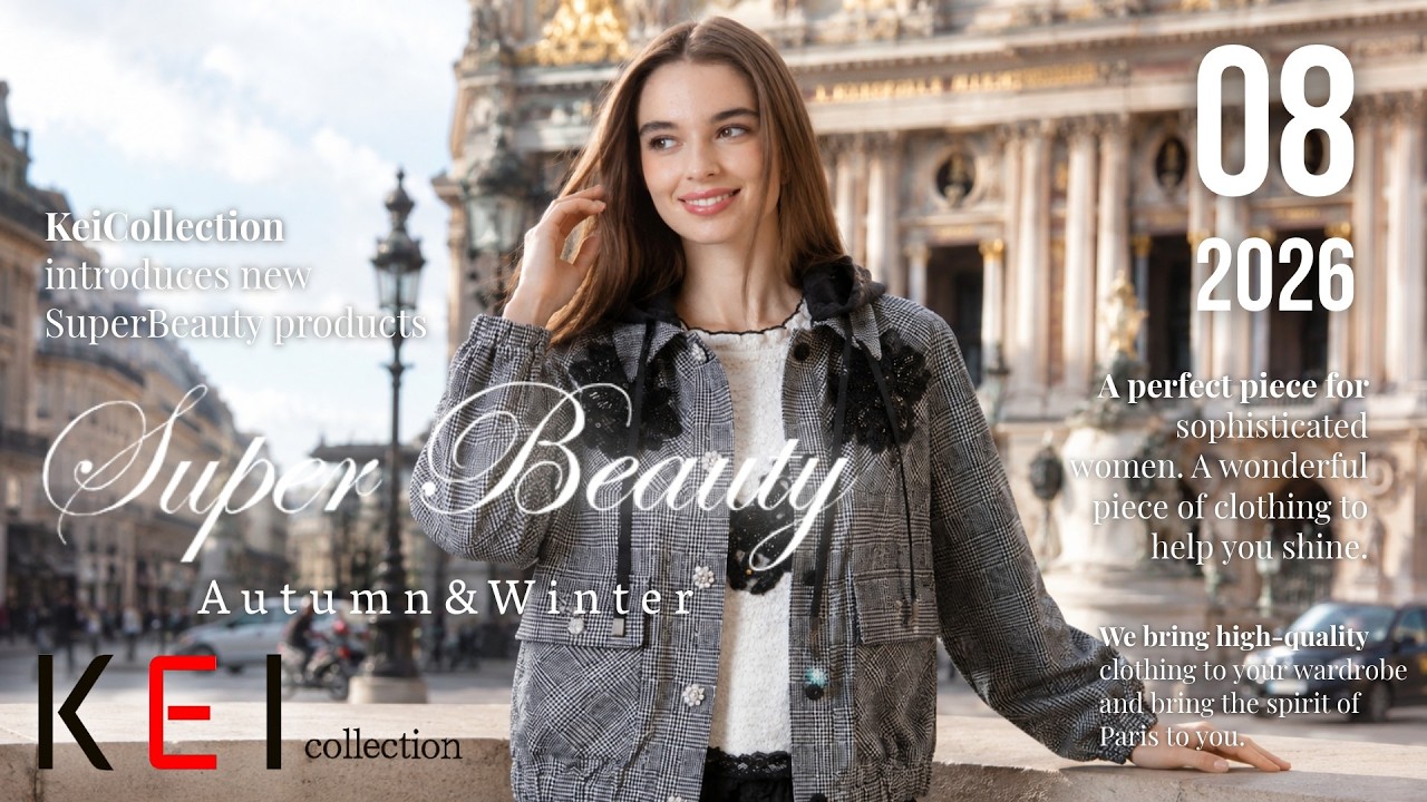 SUPER BEAUTY 2627006 Plaid Jeweled Jacket | Sophisticated & Cute