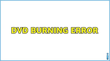DVD Burning Error