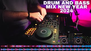 Drum And Bass Mix DDJFLX4 New Year 2024 ( Fred again .. , Justin Hawkes , Fox Stevenson ... )