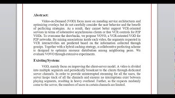 Computer science IEEE Final year Projects Titles in Thanjavur