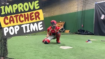 Decrease pop time for a catcher [Baseball catcher pop time drill]