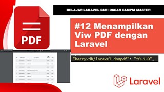 #12 Laravel - Membuat View PDF dengan DomPDF Laravel