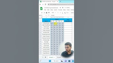 How to Make Attendance Sheet With CheckBoxes | Fastest Way to fill Attendance google Sheet & Excel