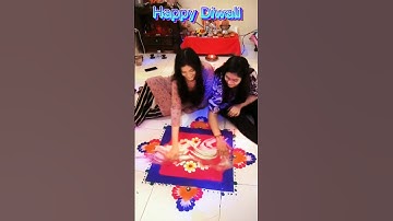 "Happy Diwali Rangoli in Reverse ✨ | Satisfying Reverse Art Video 🔥 #Diwali2025"#shorts #diwali