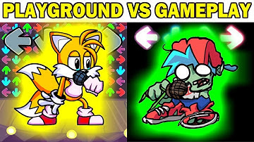 FNF Character Test | Gameplay VS Playground | FNF Mods | VS Boyfriend Tails Dorkly Sonic