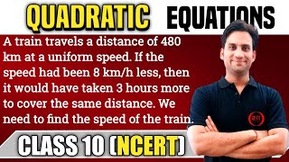 A train travels a distance of 480 km at a uniform speed. If the speed had been 8 km/h less, then it