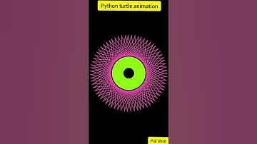 Spirograph animation5 when (r=d) with python turtle #shorts