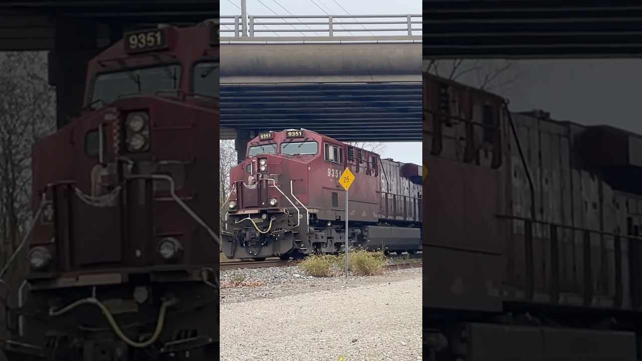 CPKC 231 leaving Windsor. 