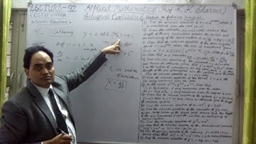 INTRINSIC EQUATIONS FOR CARTESIAN, POLAR AND PARAMETRIC EQUATIONS INTEGRAL CALCULUS LECTURE   92   I