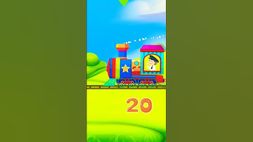 Missing Number {10/9} 123 Numbers with train Learning for kids #123 #shorts #kids