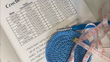 How to use a crochet size chart | how to adapt sizing of a hat pattern
