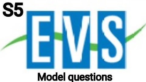 | EVS - Model questions / Exam oriented questions | S5 |