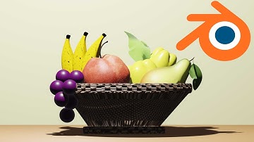 Making a fruit basket on blender