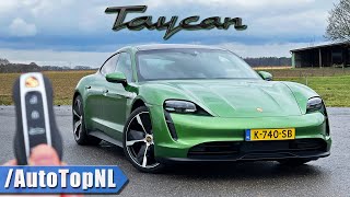 Porsche Taycan RWD | REVIEW on AUTOBAHN [NO SPEED LIMIT] by AutoTopNL