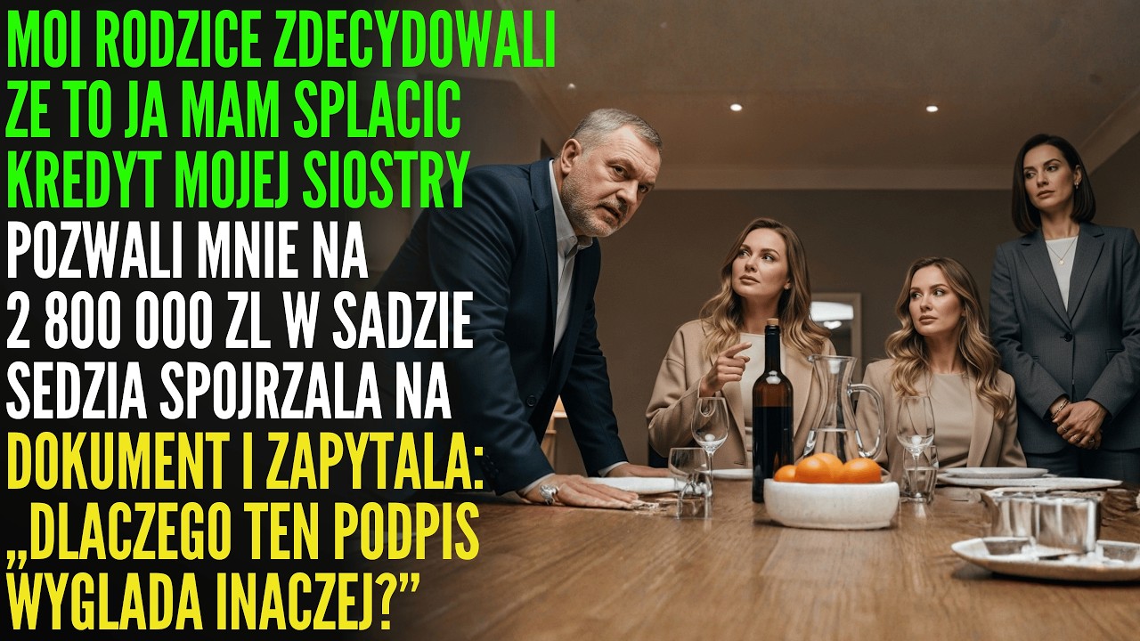 Rodzice kazali mi spłacać kredyt siostry – Sędzia zapytał o mój podpis