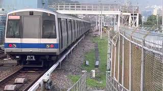 台北捷運c301改裝型（003/004）出忠義站+平日加班車（019/020）進站