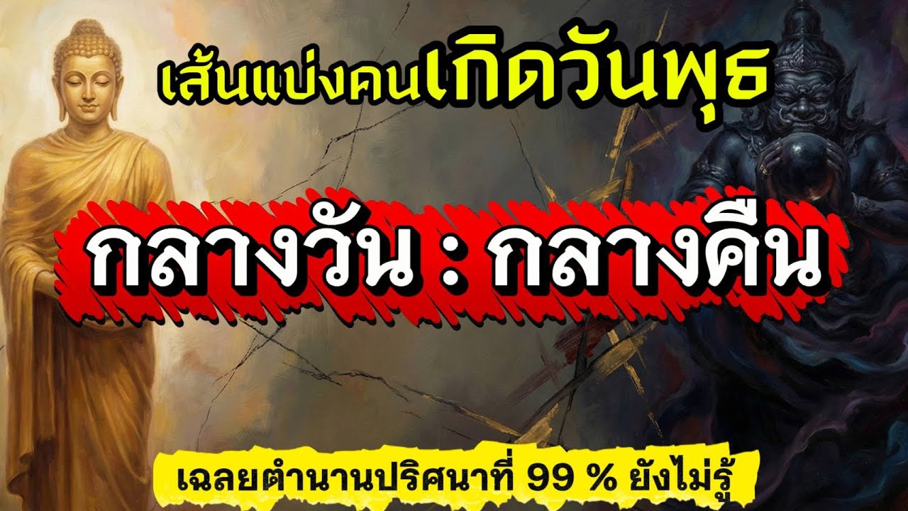 คนที่เกิดวันพุธ!! เส้นเวลาเกิดที่แบ่งดวงชะตาเป็น2แบบ I@เสียงสีขาว @เสียงแห่งกรรม @SaengMetta