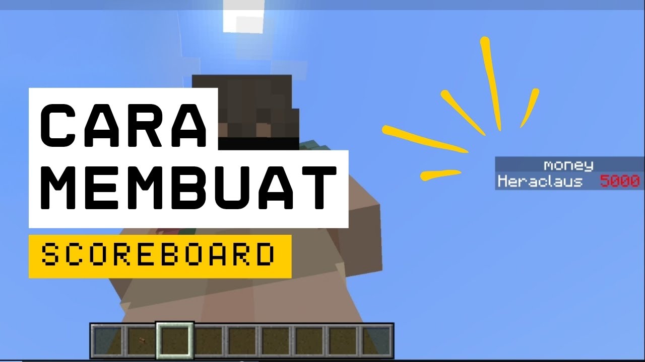 Cara Membuat Scoreboard Simpel di Minecraft | MCPE Tutorial - YouTube