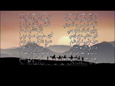 ملومكما يجل عن الملام المتنبي إلقاء أسامة النهاري