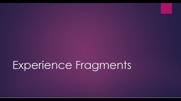 Create Experience  Fragments In AEM