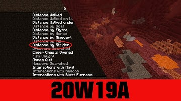 Blackstone Patches and Strider Distance! | Minecraft 1.16 Nether Update Snapshot 20w19a Overview