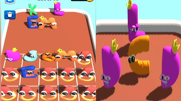 MAX LEVEL 9-11 MERGE ALPHABET LORE RUN Satisfying Battle Game | abcdefghi...|