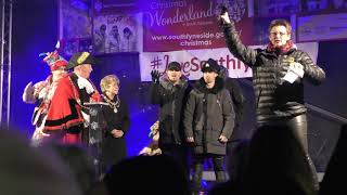East 17 switches on SouthShields Christmas Lights  2019 and performs