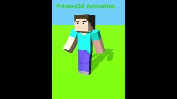 Steve walking-prisma3d animation #prisma3d#minecraft#shorts#animation