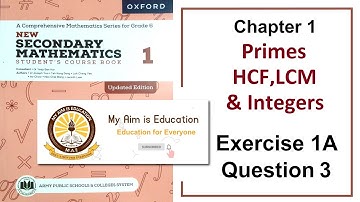 Question 3 Exercise 1A Solution Class 6 Math (APS)