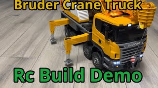 Bruder Scania 560R Liebherr Crane Truck Rc Converted And First Operational Test.
