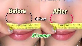 5 Min to Naturally Slim Nose Shape | Exercise to Slimmer Nose at Home | No Equipment #2024