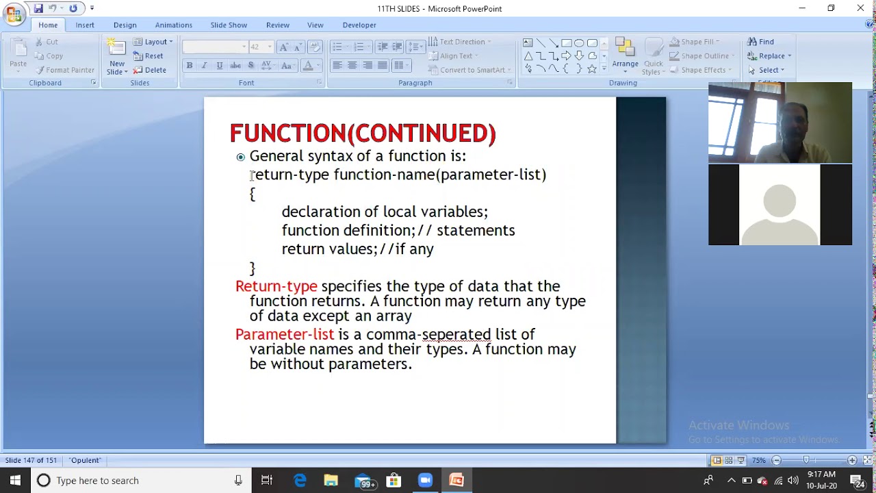 User Defined Functions(Continued) - YouTube
