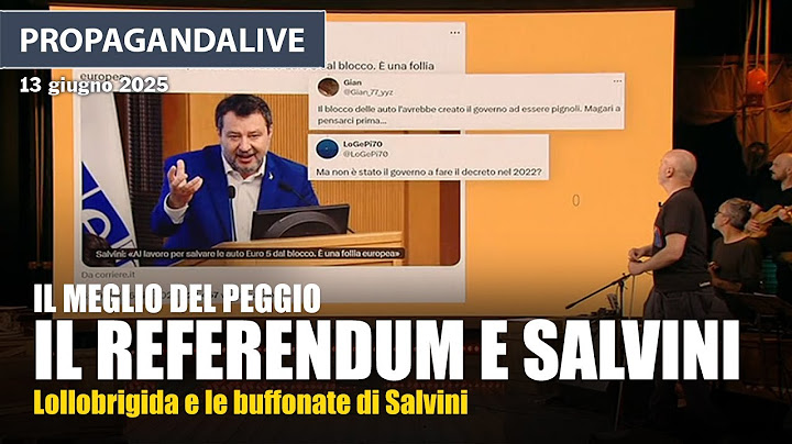 Propagandalive, il meglio del peggio: Lollobrigida, il referendum e Salvini