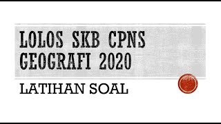 Lolos SKB CPNS Guru Geografi