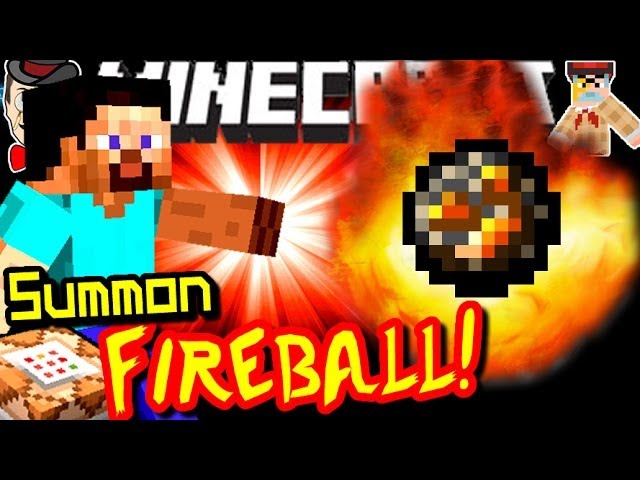 Minecraft Commands Summon A Fireball No Mods Youtube