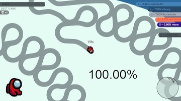 Paper.io 2 Map Control: 100.00% Among Us