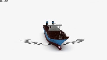 Maersk Triple E-class container ship 3D model by 3DModels.org